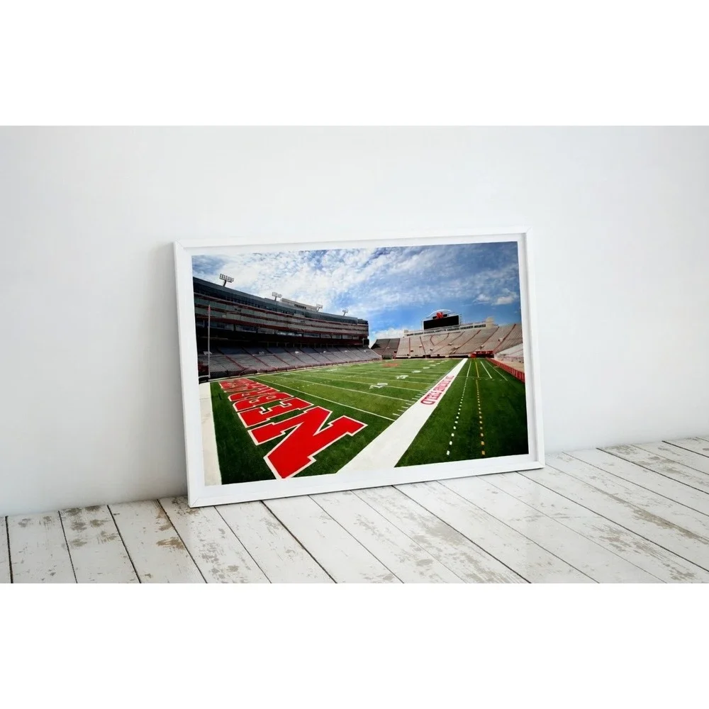 Nebraska Husker Memorial Stadium Wall Art, Home Decor Photography Size 11x14 - Picture 4 of 4